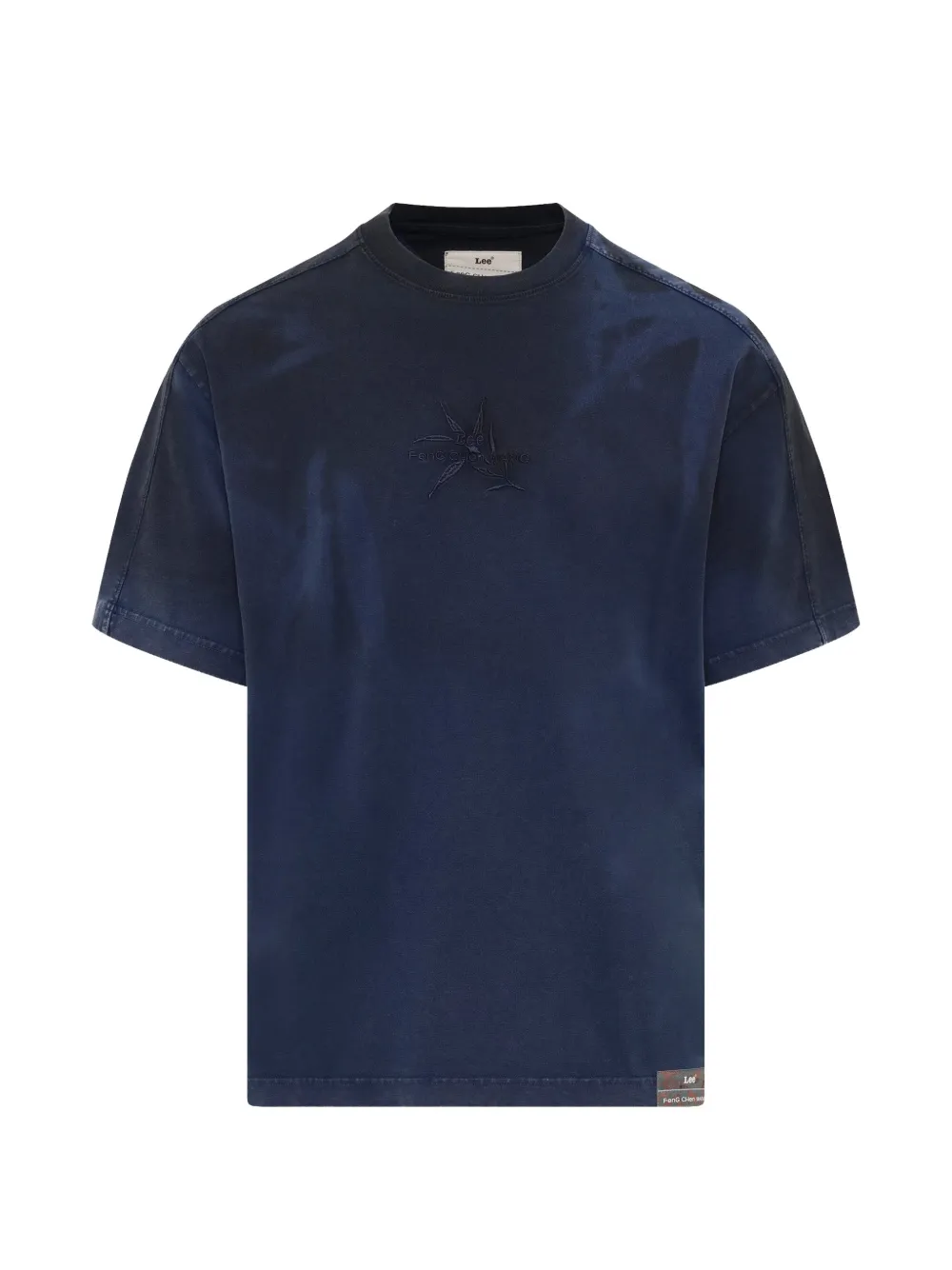 Feng Chen Wang x Lee logo-embroidered short-sleeve T-shirt - Blu