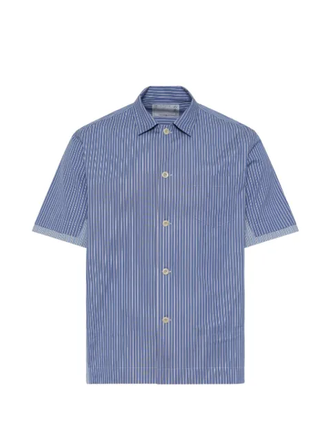 sacai stripe-print poplin shirt