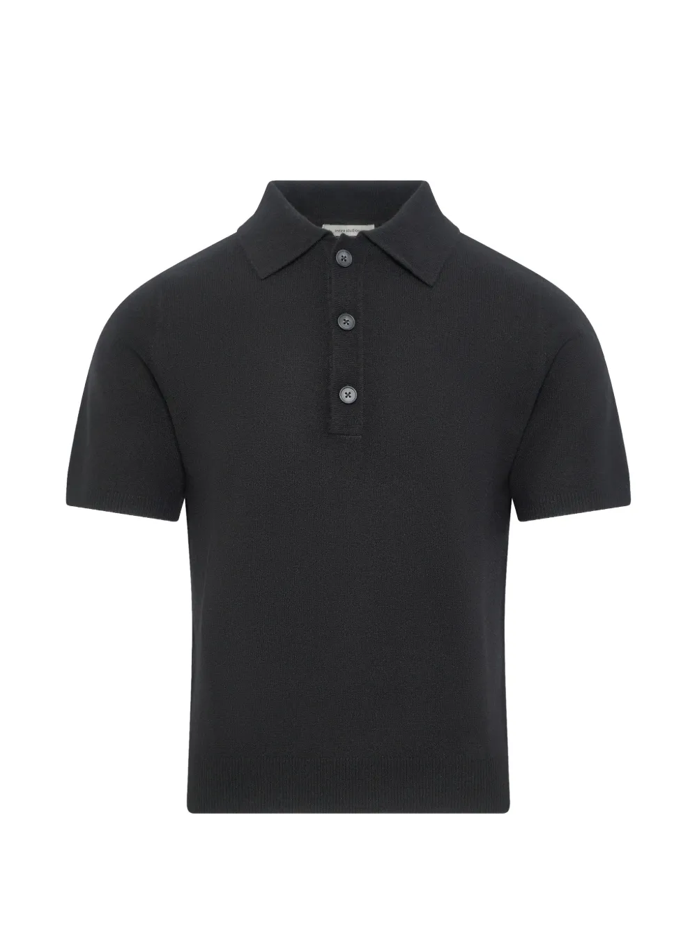 ENTIRE STUDIOS short-sleeve buttoned polo shirt - Nero