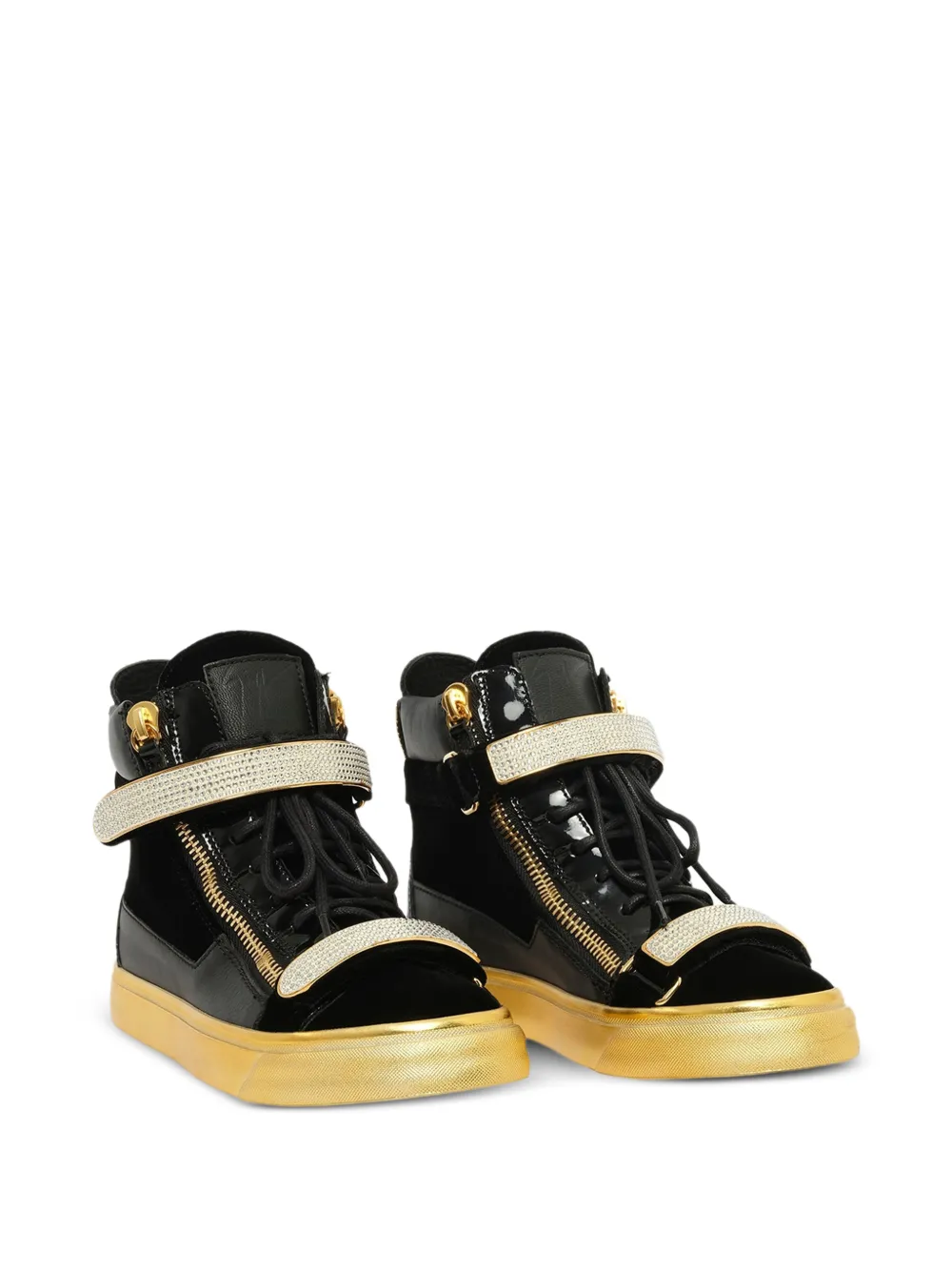 Giuseppe Zanotti Veronica crystal-embellished sneakers Blauw