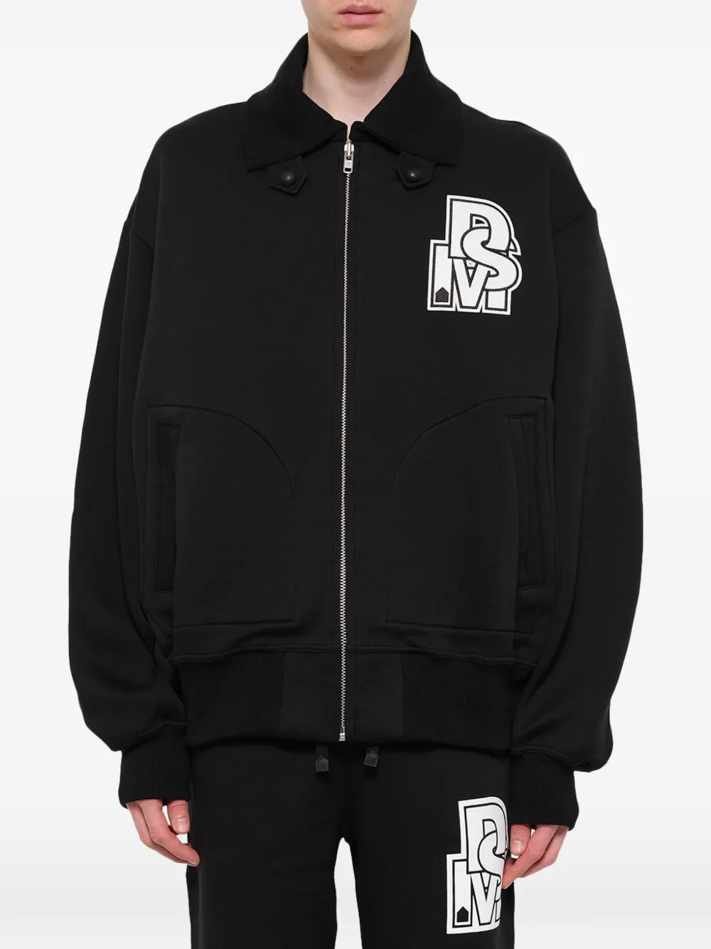 Dover Street Market Bomberjack met brede kraag Zwart