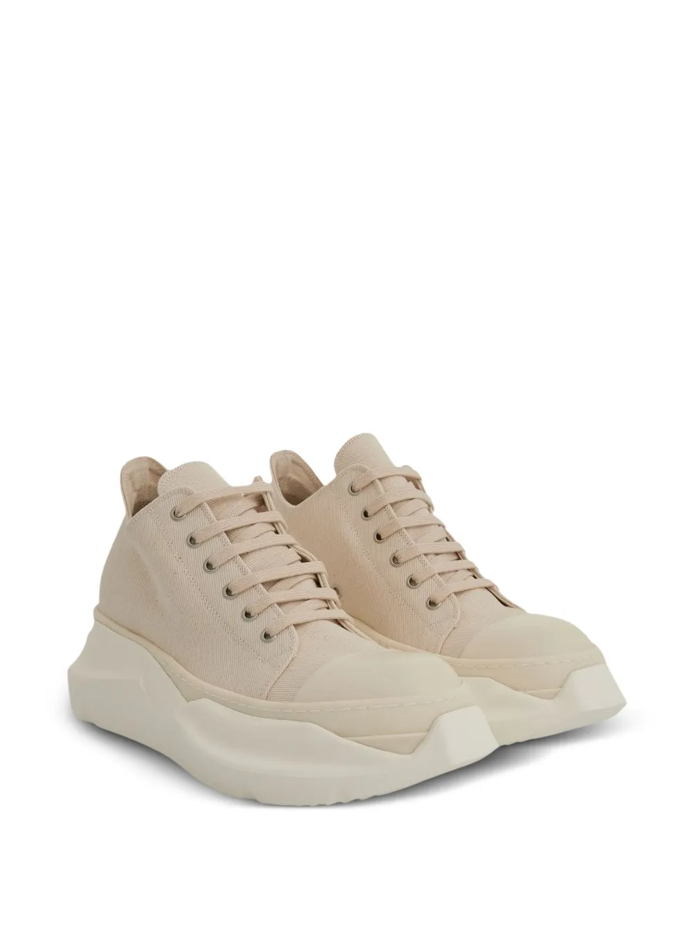 Rick Owens DRKSHDW Abstract chunky-sole sneakers Beige