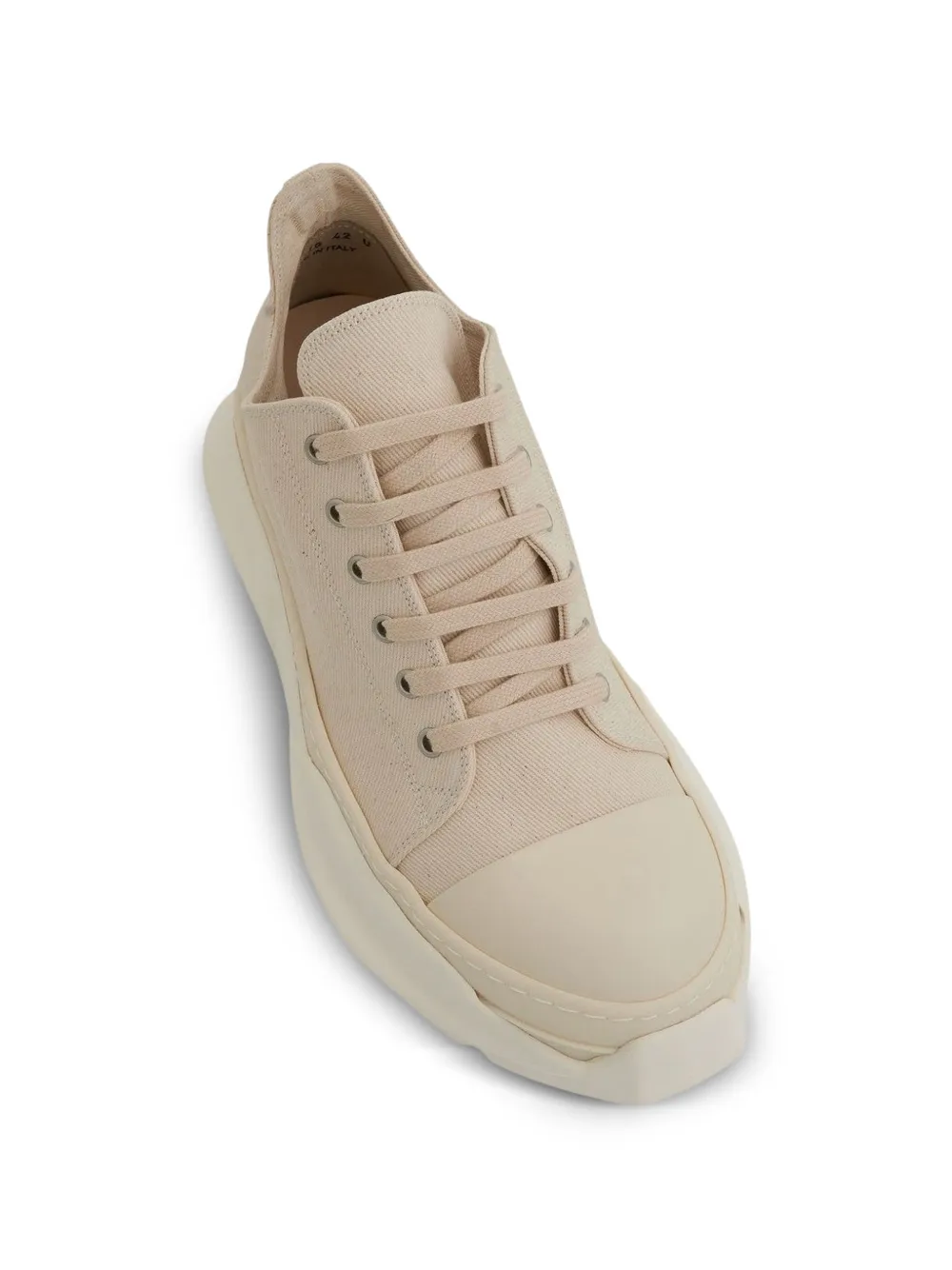 Rick Owens DRKSHDW Abstract chunky-sole sneakers Beige