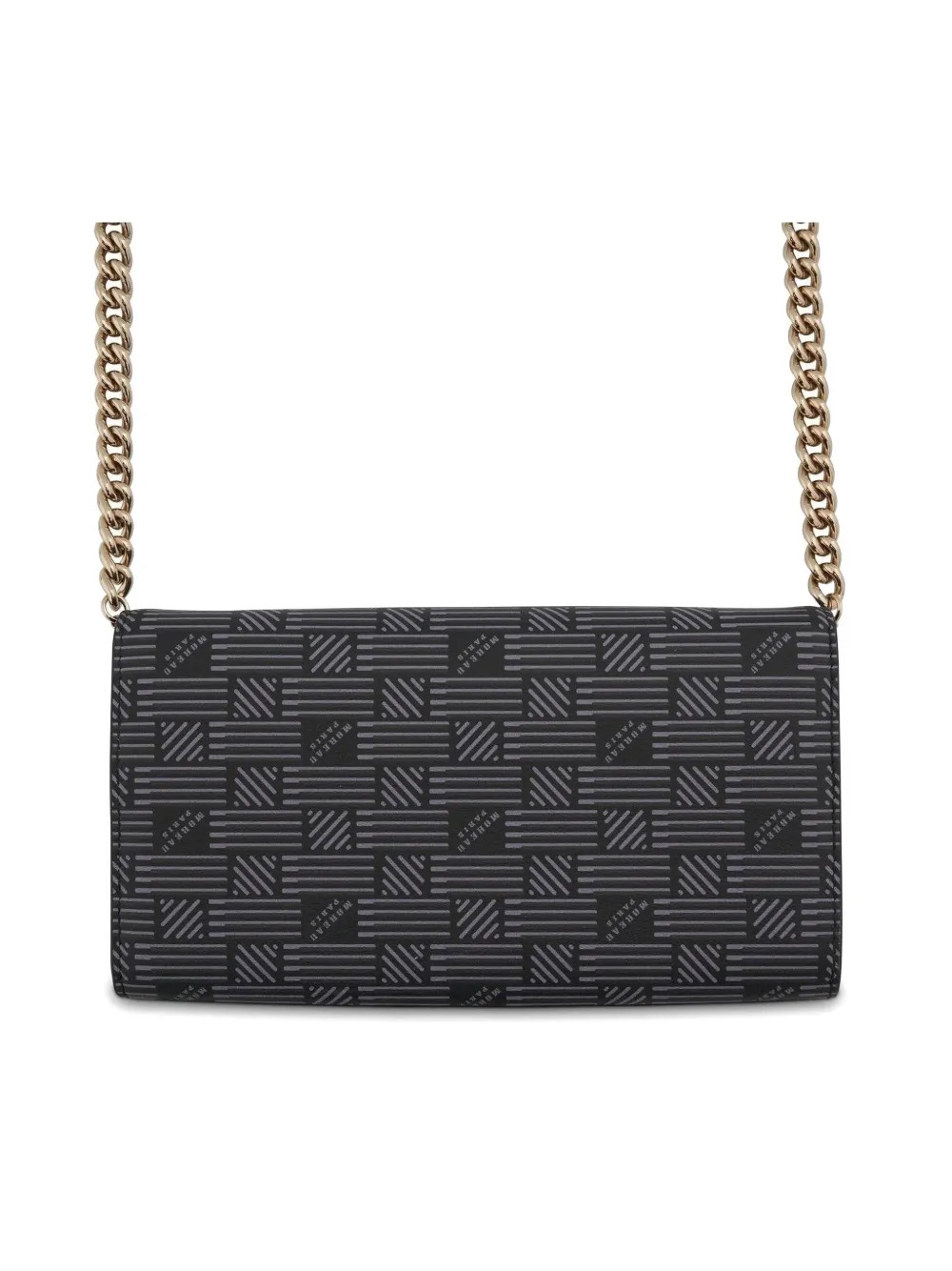 Moreau Patterned Chain-strap Clutch Bag In Blue