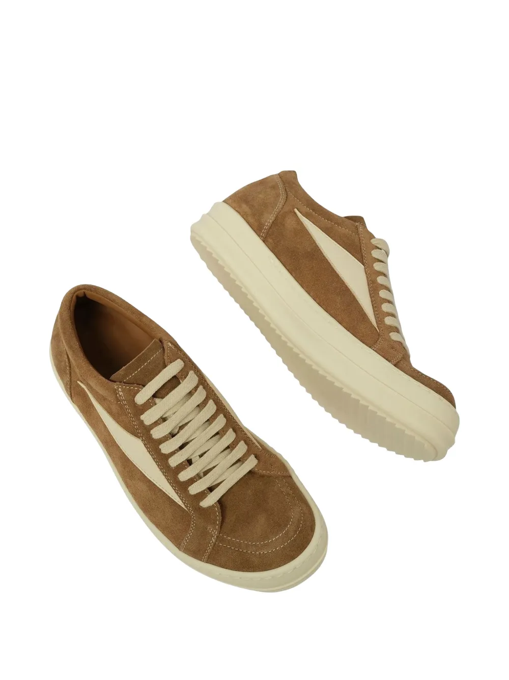 Rick Owens panelled lace-up sneakers Bruin