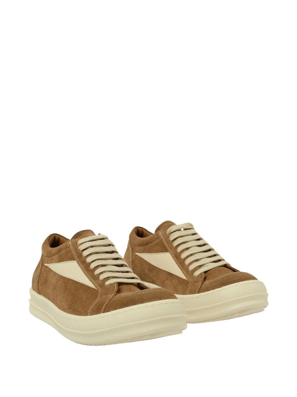 Rick Owens panelled lace-up sneakers Bruin