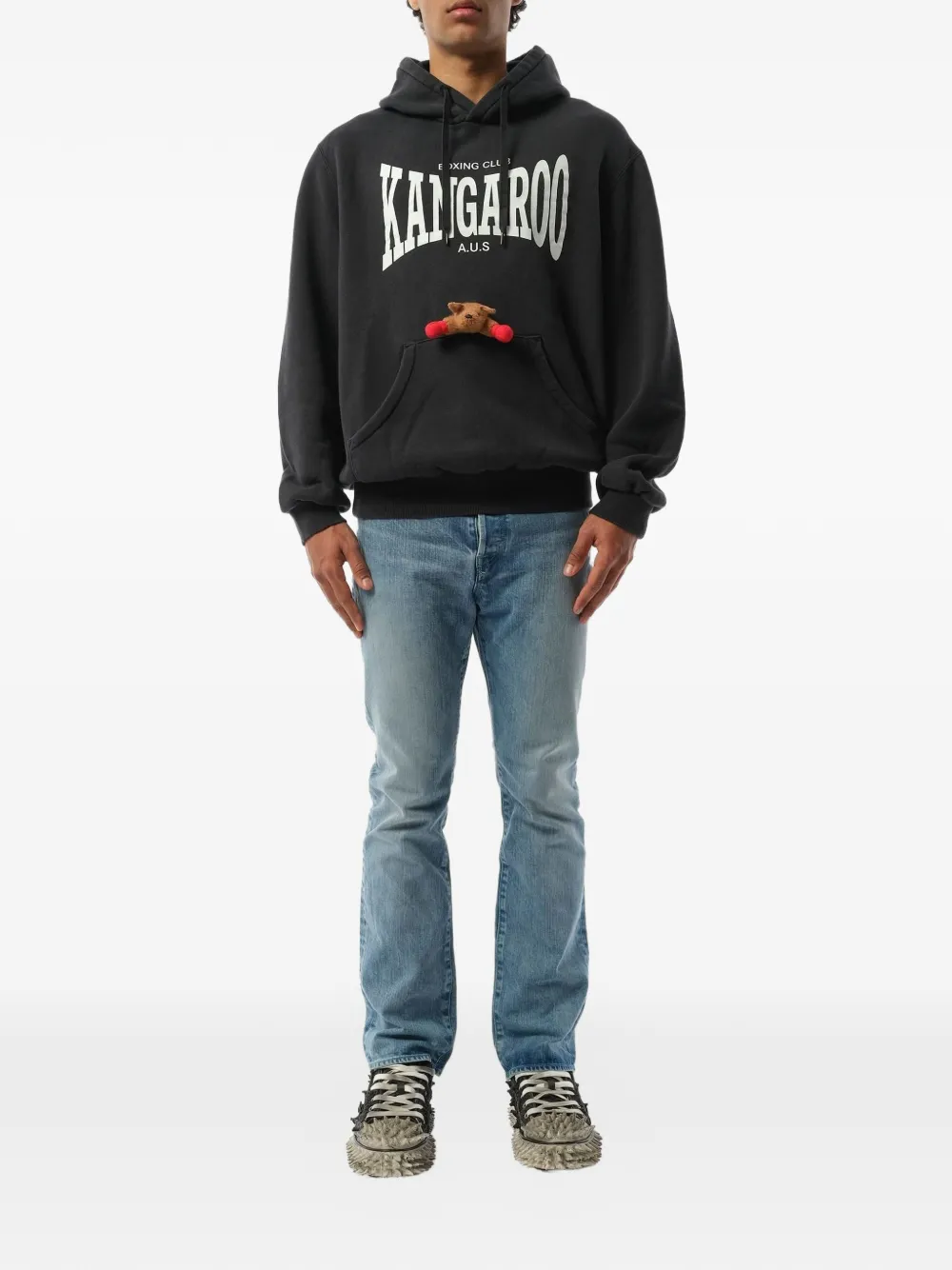 Doublet x Marais hoodie met grafische print Zwart