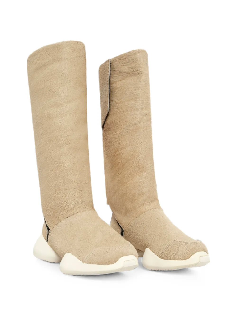Rick Owens x Adidas stretch boots Beige