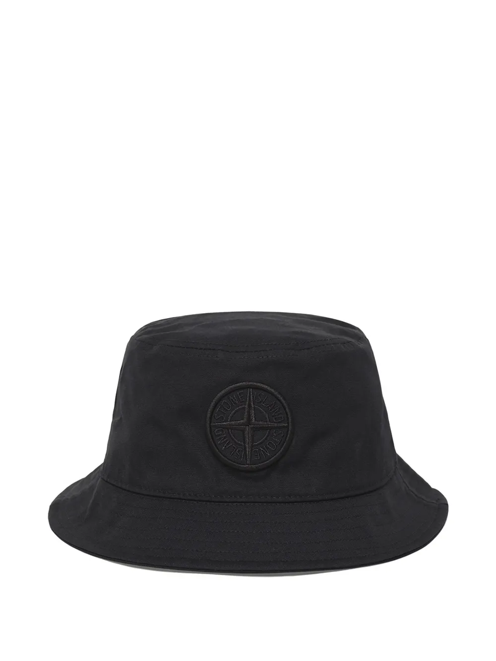 Stone Island embroidered-logo bucket hat - Nero