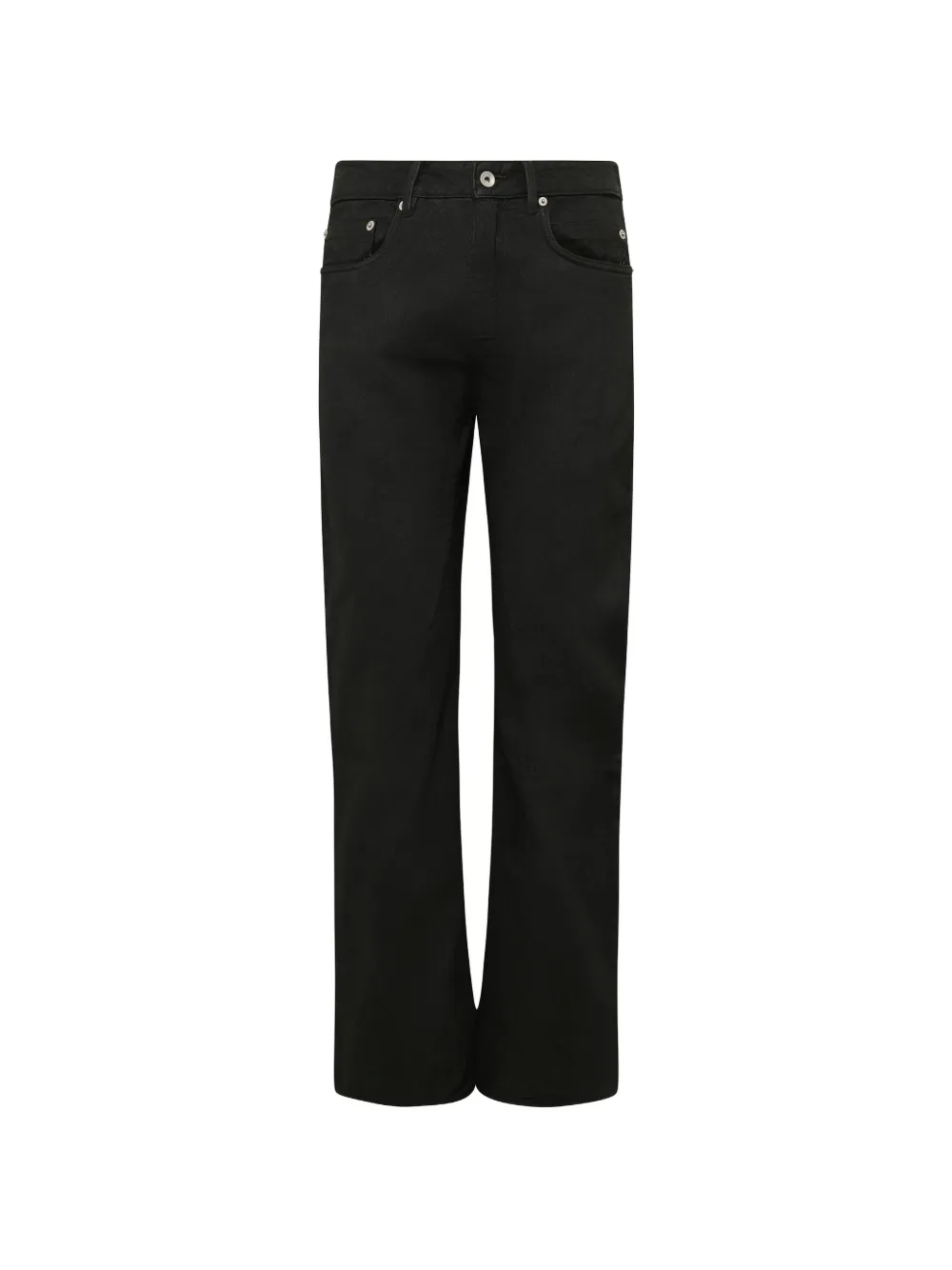 Rick Owens DRKSHDW Fog Cut waxed-finish jeans - Schwarz