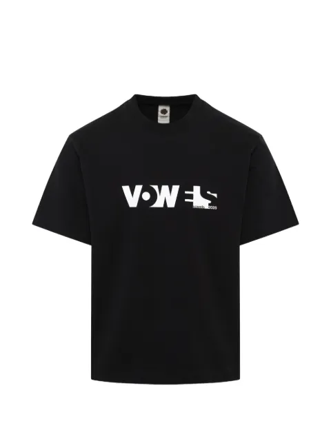 Vowels logo-print cotton T-shirt
