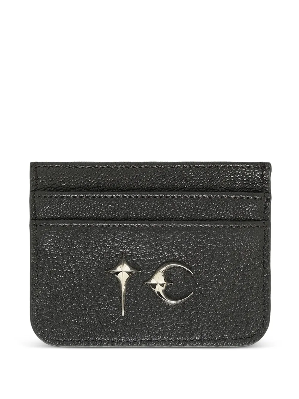THUG CLUB TC leather card holder - Nero