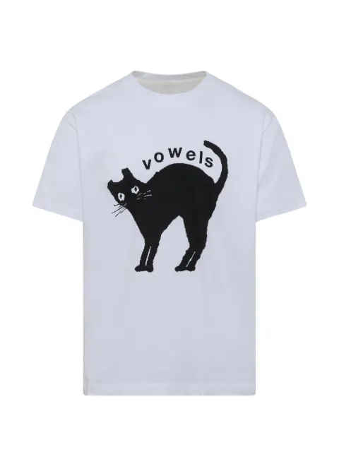 Vowels Kitty graphic-print T-shirt