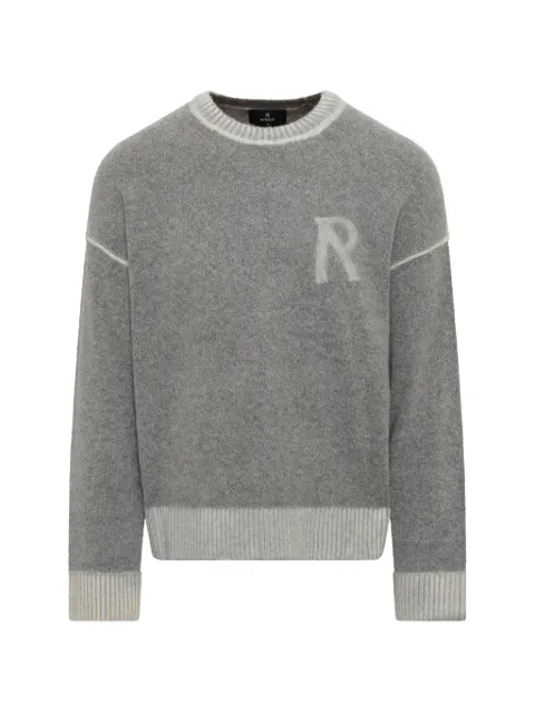 Represent logo-jacquard sweater