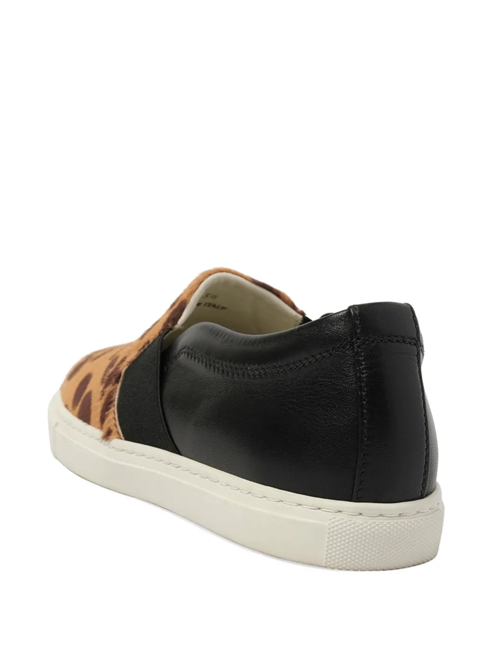 Lanvin leopard-print pull-on sneakers Beige