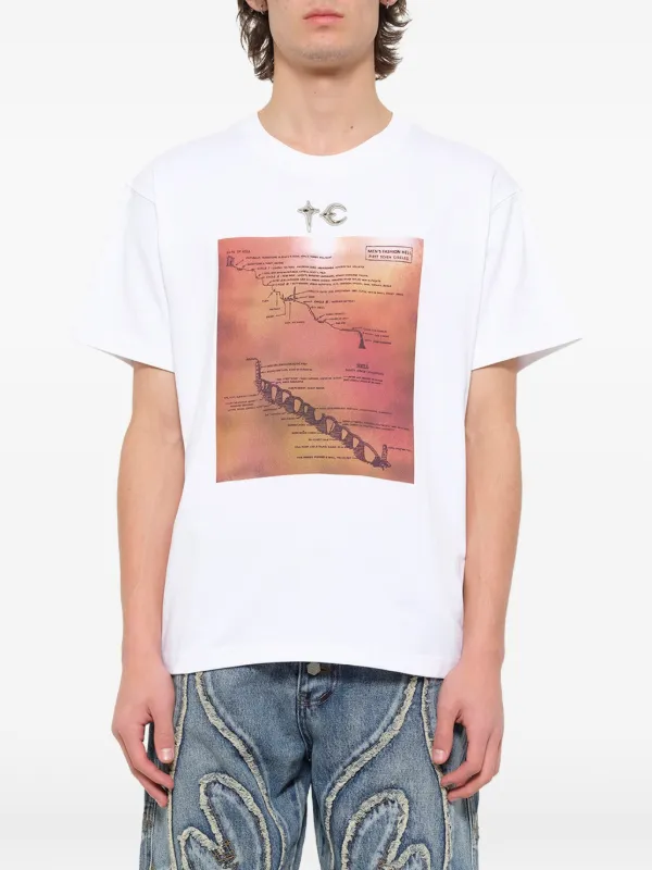 THUG CLUB Fashion Hell graphic-print T-shirt | White | FARFETCH