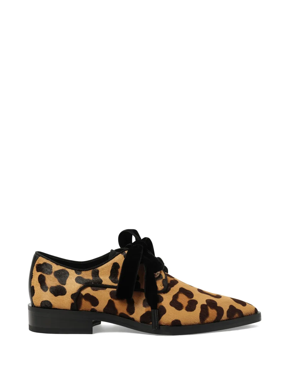 Lanvin Derby schoenen met luipaardprint en ringlets Bruin