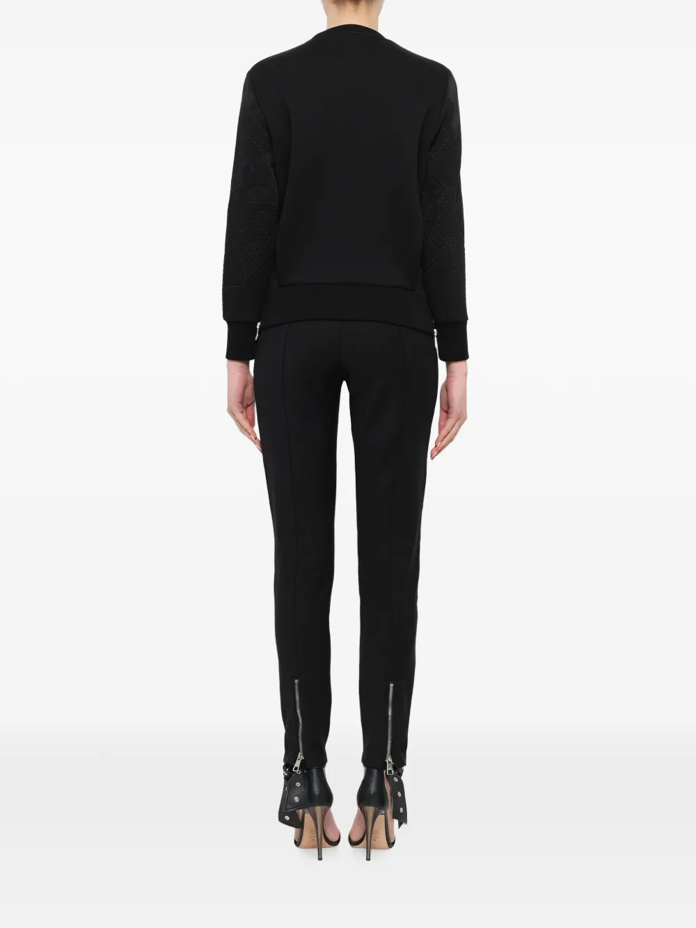 Neil Barrett Sweater met vlakken met reliëf Zwart