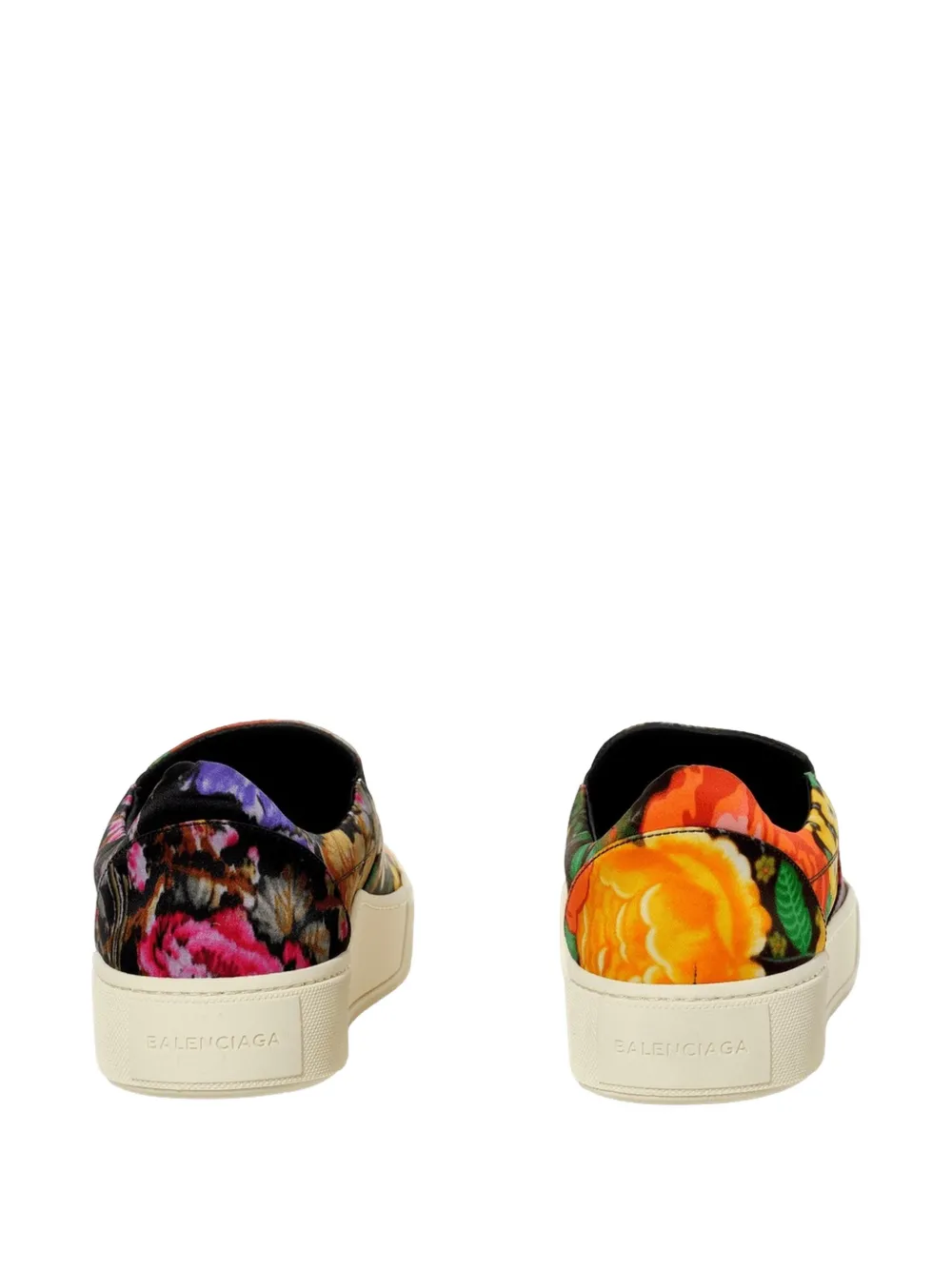 Balenciaga floral-print slip-on sneakers Zwart