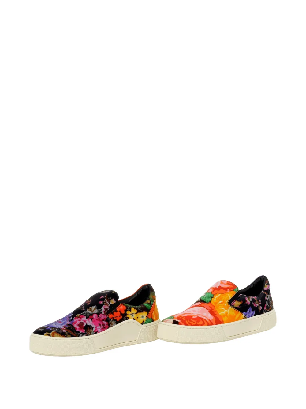Balenciaga floral-print slip-on sneakers Zwart