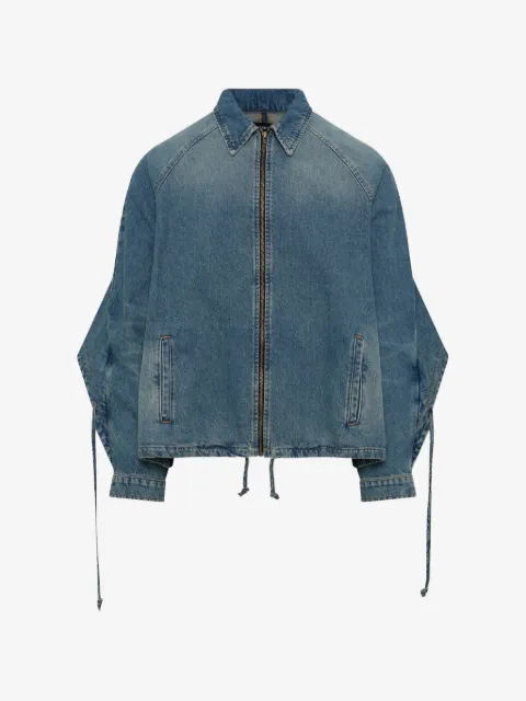 EGONlab. veste en jean à fermeture zippée