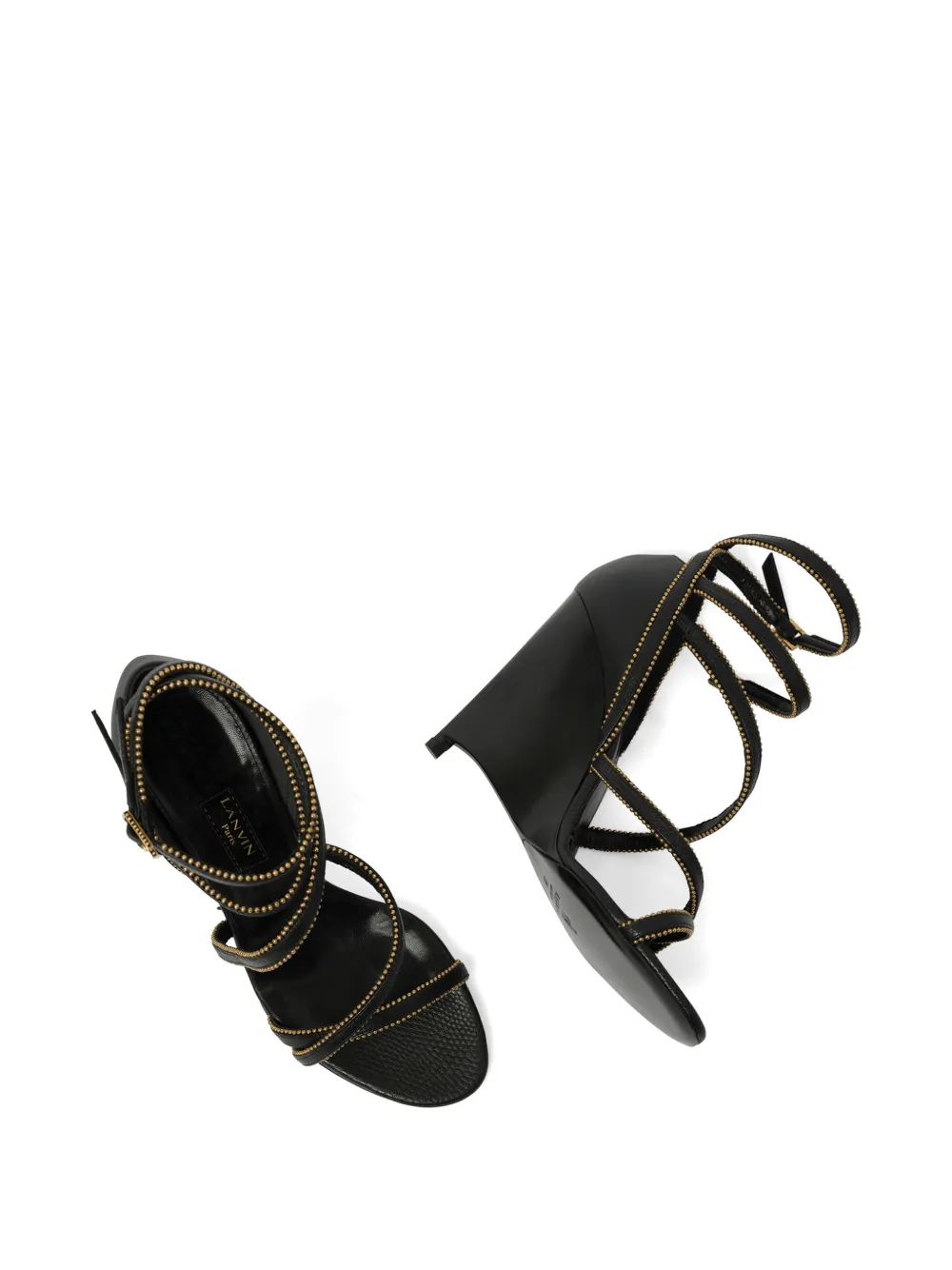 Lanvin Pumps verfraaid met kralen en sleehak Zwart