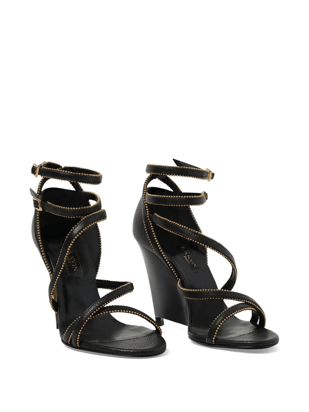 Lanvin Pumps verfraaid met kralen en sleehak Zwart