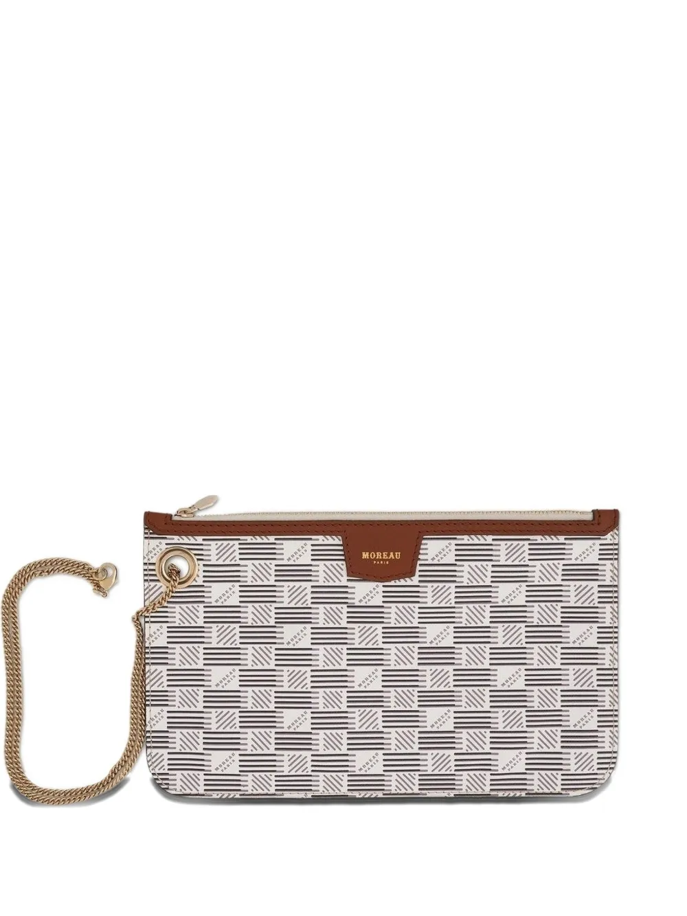 Moreau Saint Tropez Marina signature-motif pouch - Toni neutri