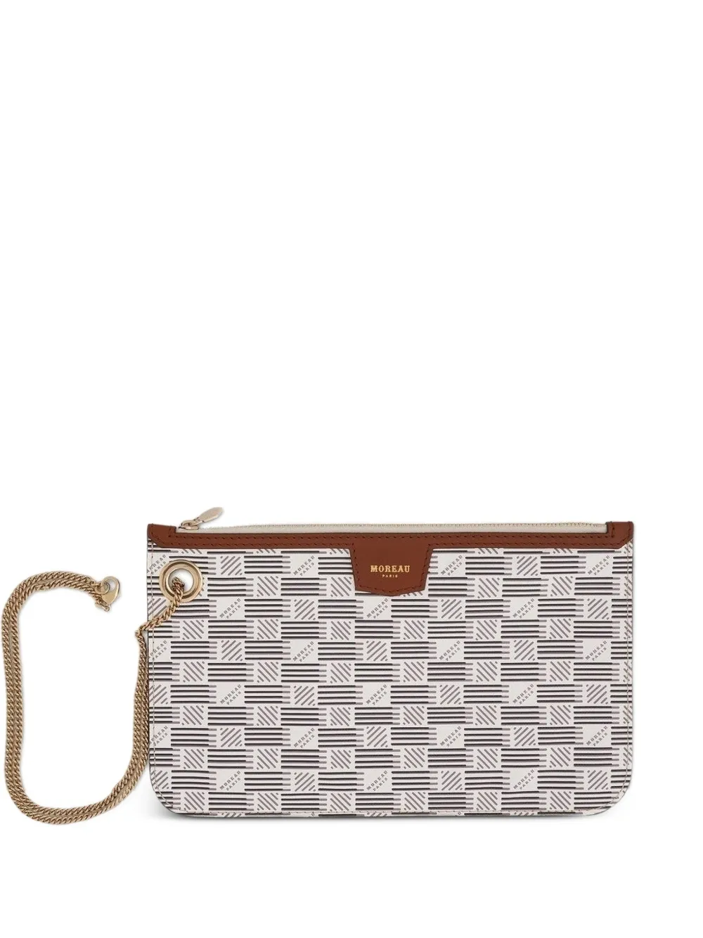 Moreau Saint Tropez Marina signature-motif pouch - Toni neutri