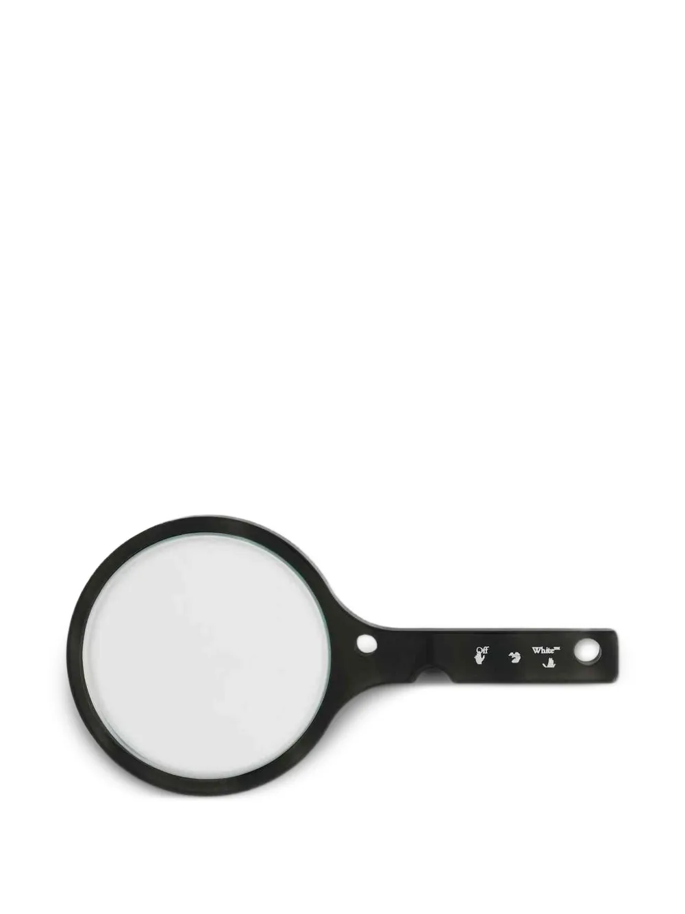 Off-White Meteor logo-print hand mirror - Schwarz