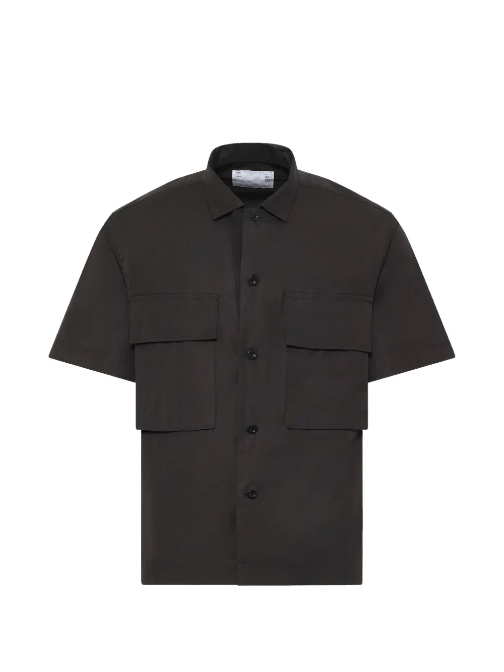 sacai flap-pocket shirt - Nero