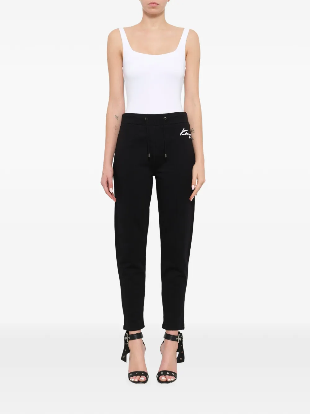Kenzo Broek met trekkoord Zwart