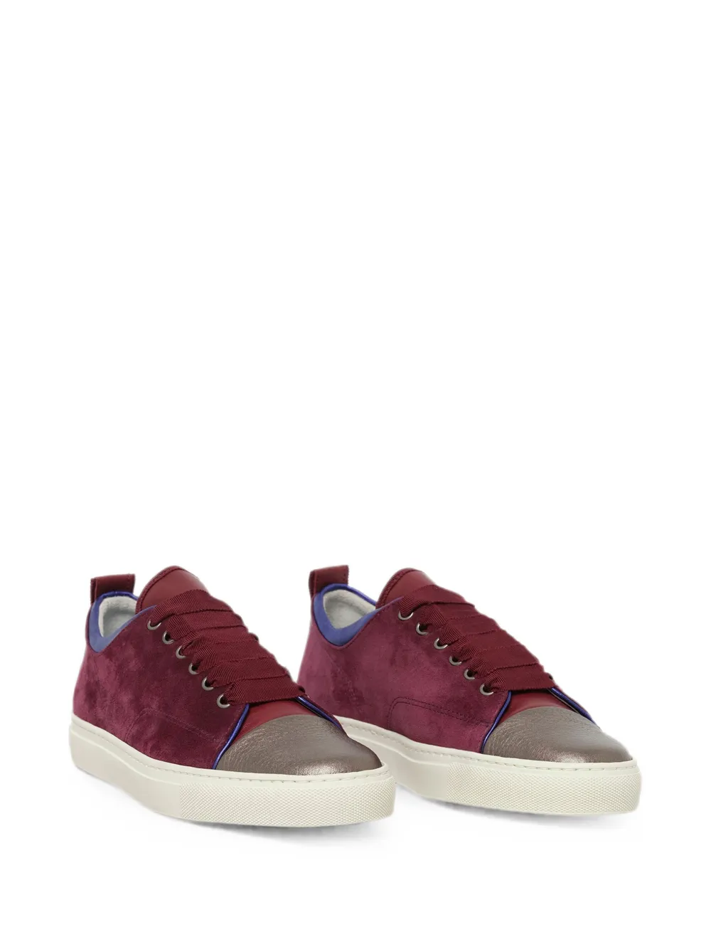 Lanvin cap-toe low-top sneakers Paars