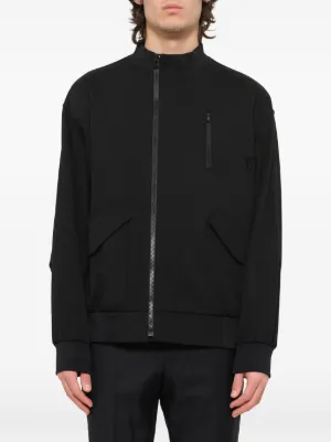 Lanvin Panelled Baseball Jacket | Blue | FARFETCH