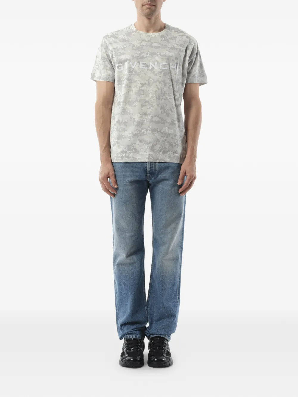 Givenchy T-shirt met camouflageprint Grijs
