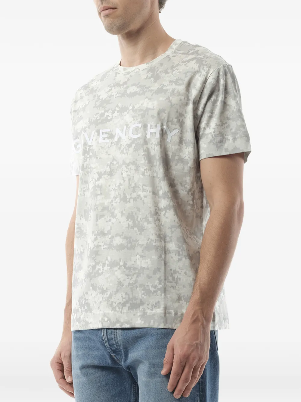 Givenchy T-shirt met camouflageprint Grijs