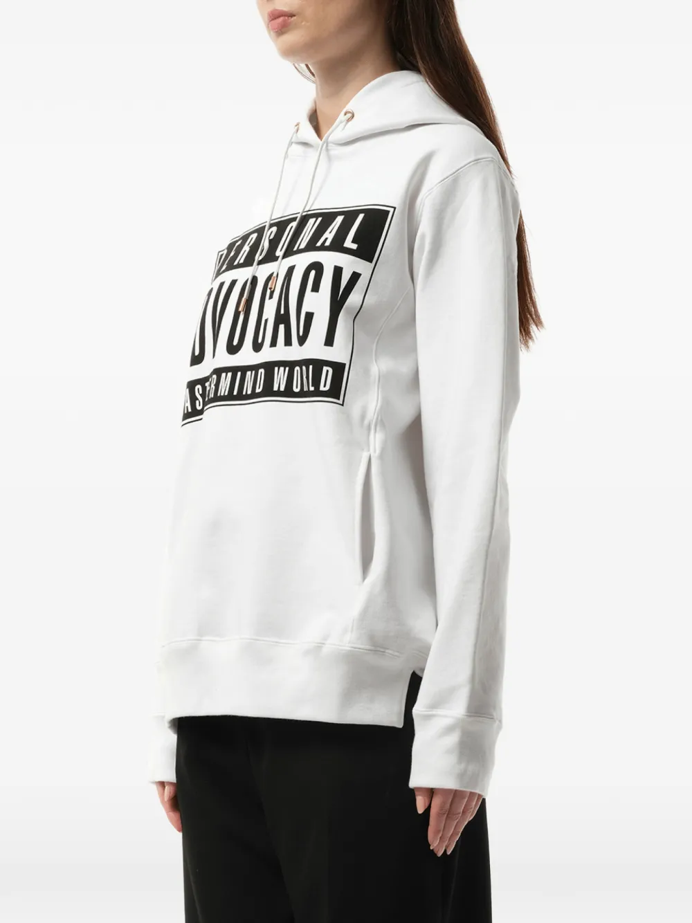 Mastermind Japan Hoodie met print Wit