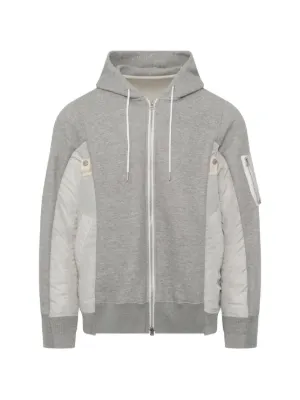 Sacai ジップディテール パーカー | グレー | FARFETCH JP