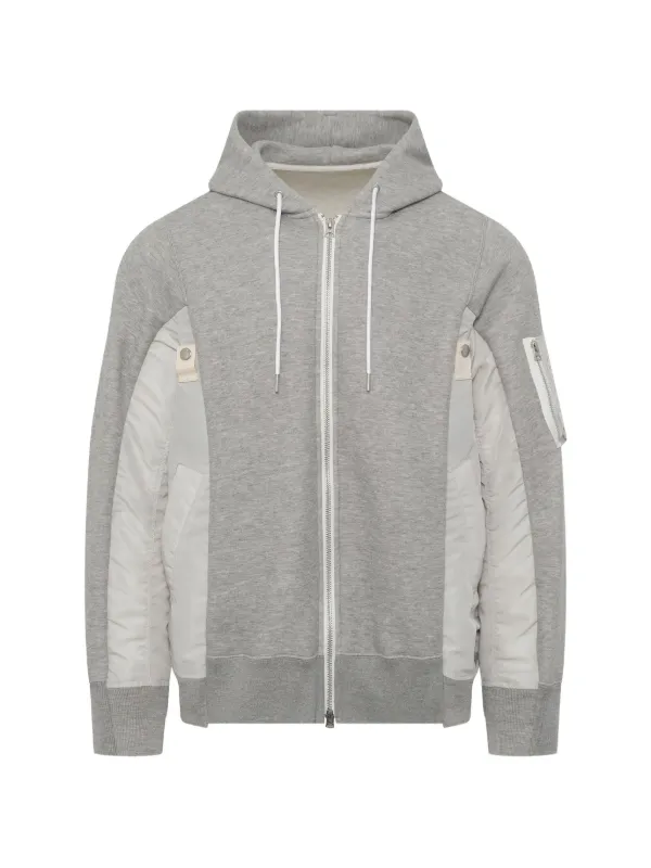 Sacai パネル パーカー | グレー | FARFETCH JP