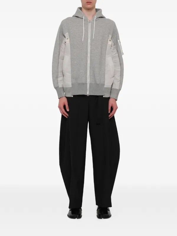 Sacai パネル パーカー | グレー | FARFETCH JP