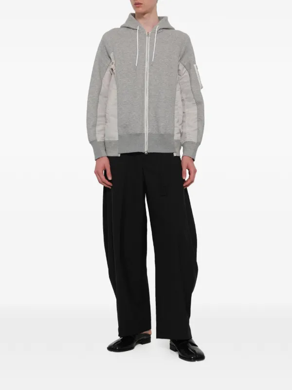 Sacai パネル パーカー | グレー | FARFETCH JP