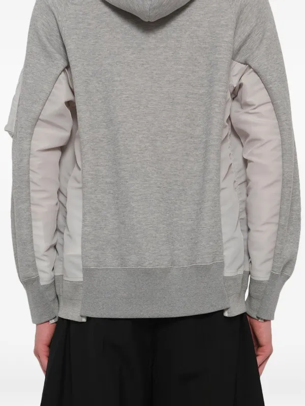 Sacai パネル パーカー | グレー | FARFETCH JP