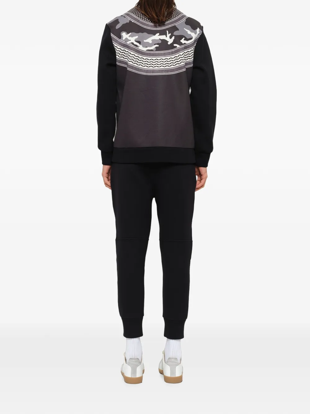 Neil Barrett Sweater met camouflageprint Zwart