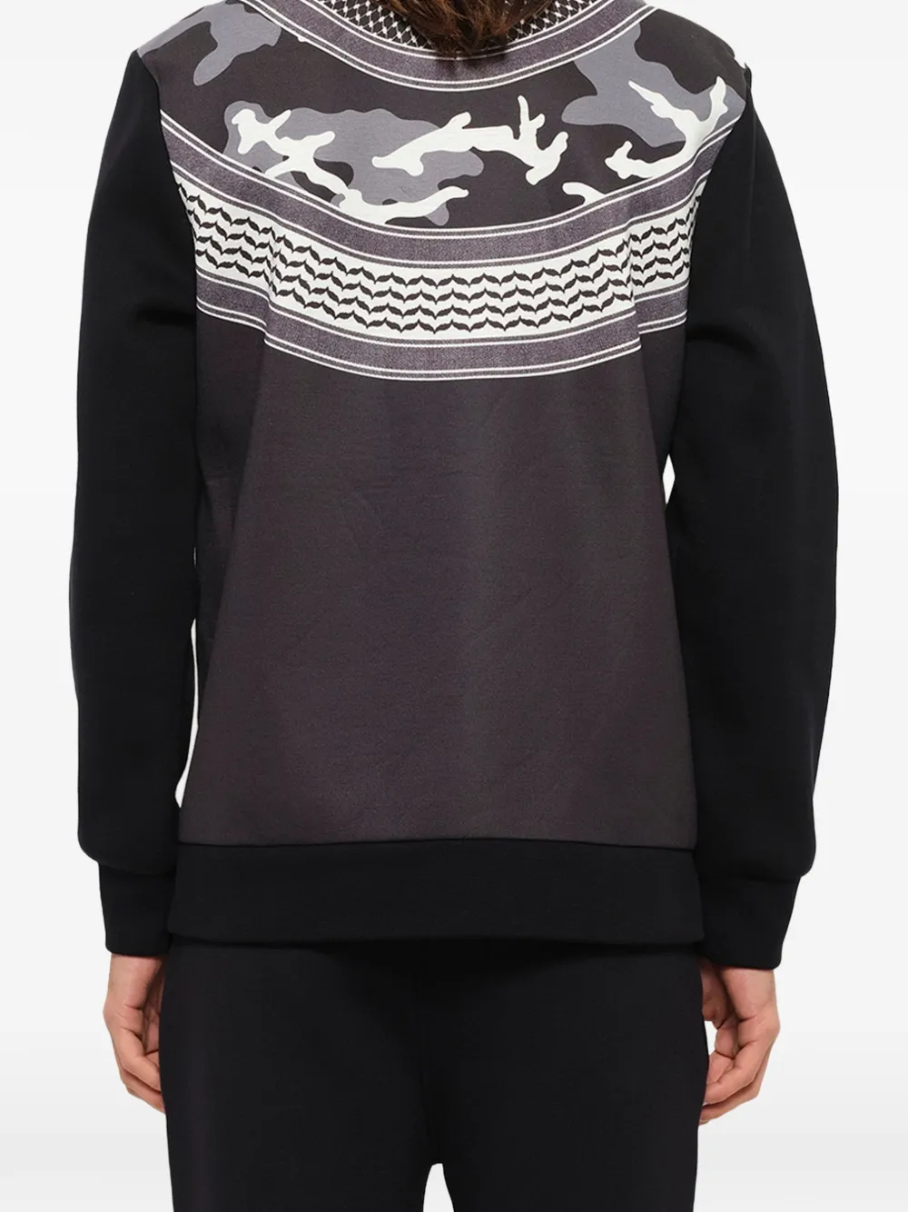 Neil Barrett Sweater met camouflageprint Zwart