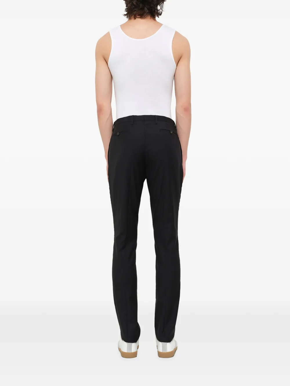 Lanvin Broek met riemlussen Zwart