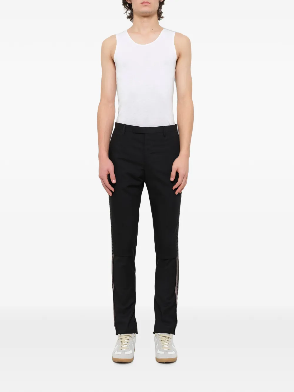 Lanvin Broek met riemlussen Zwart