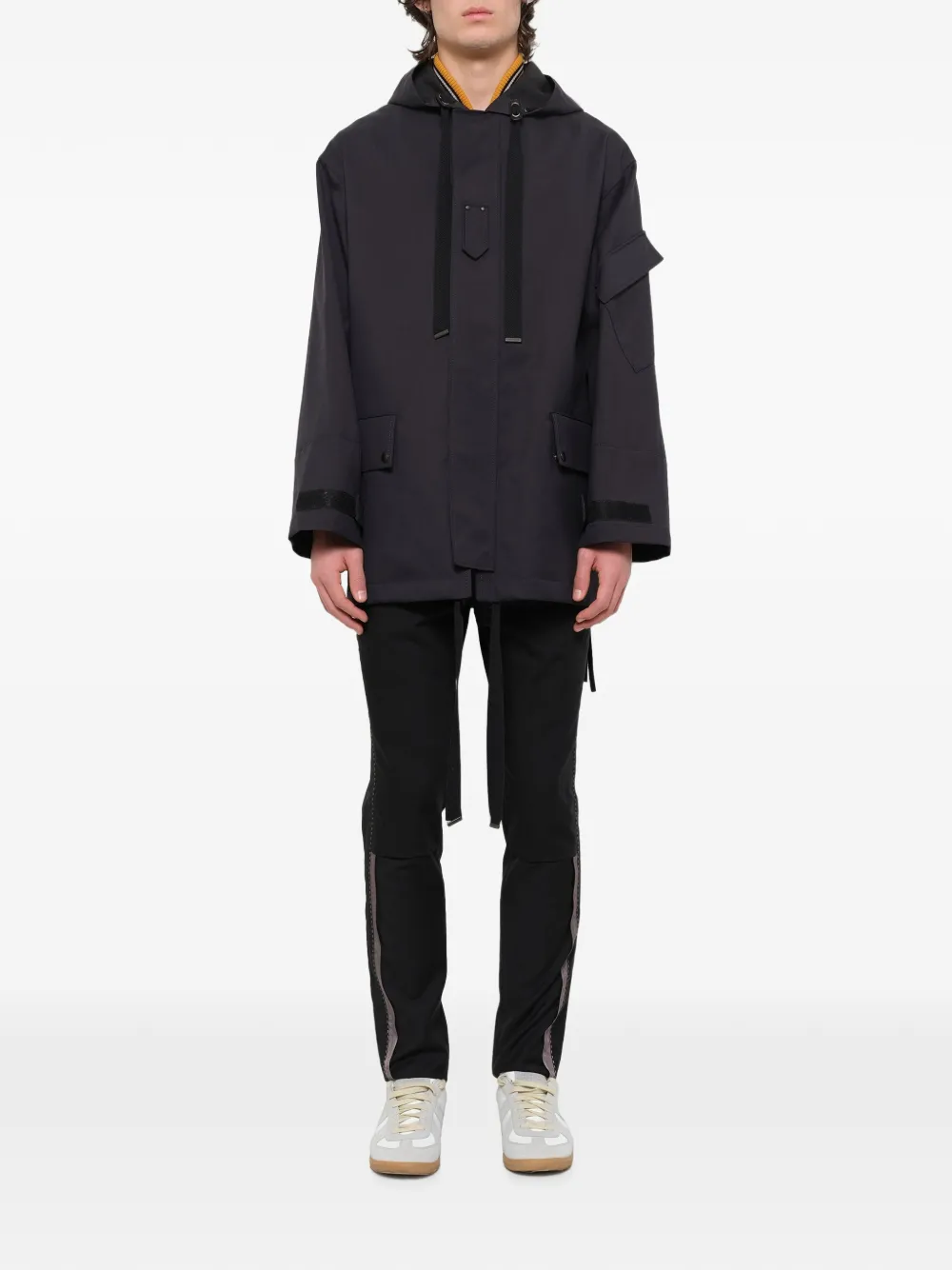 Lanvin Parka met capuchon en rits Blauw