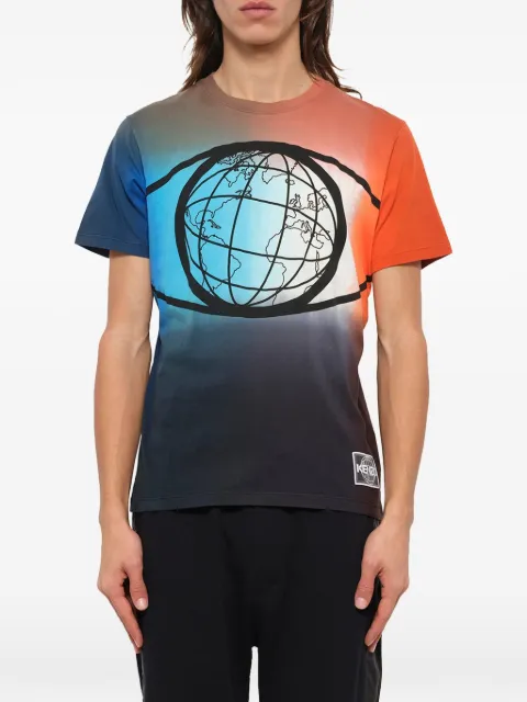 Kenzo camiseta con globo estampado