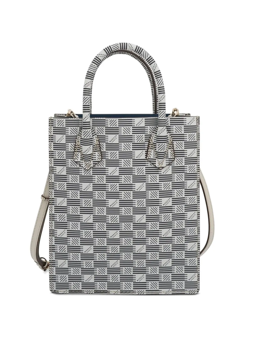 Moreau Suite monogram-pattern mini tote bag - Bianco