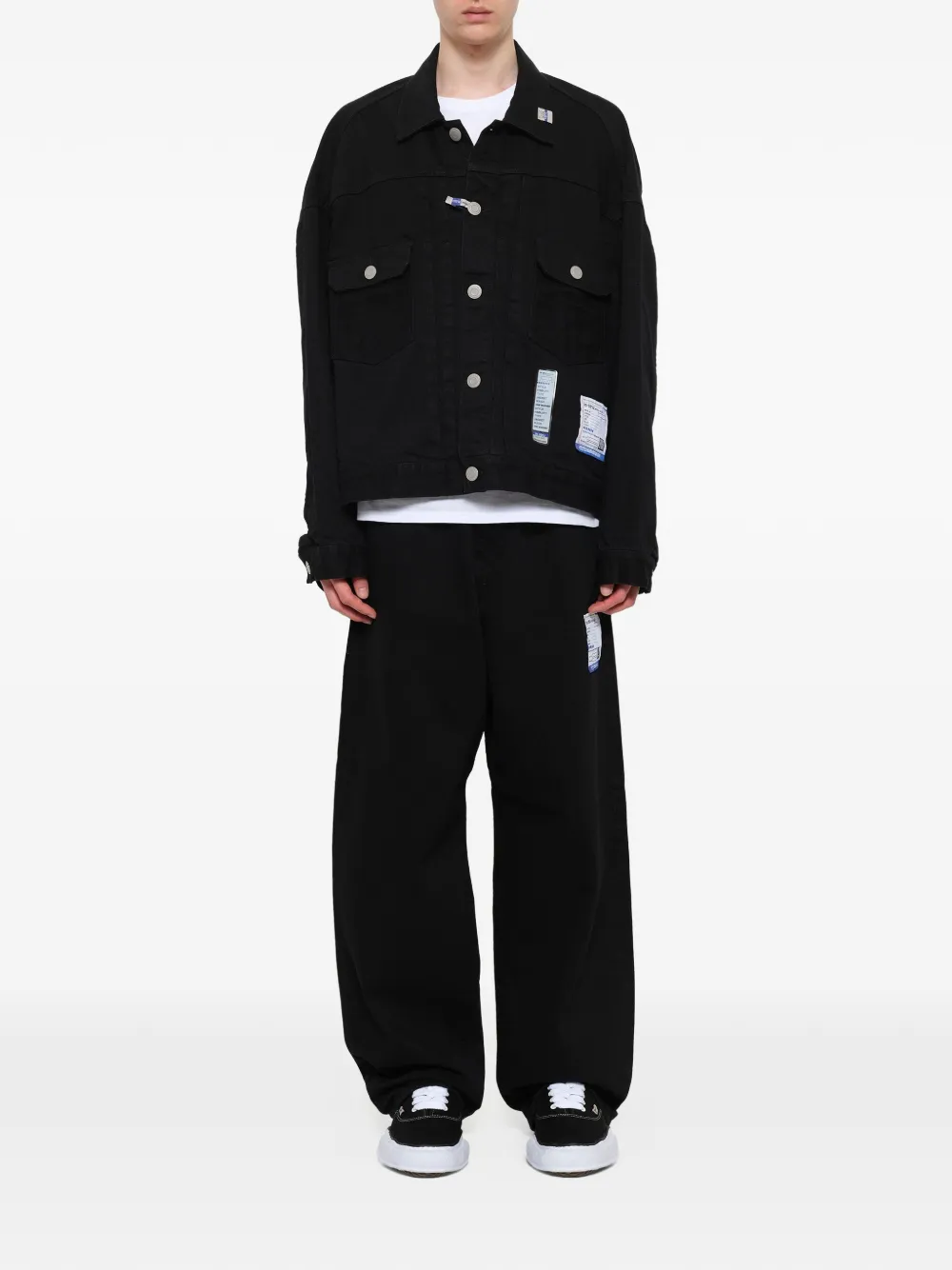 Maison MIHARA YASUHIRO Denim jack Zwart